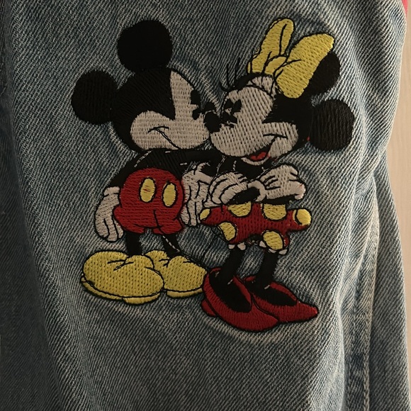 Mickey Mouse 90s youth overalls size 7 vintage - Picture 3 of 7
